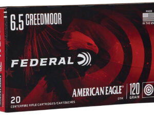 Federal AE65CRD2 American Eagle Rifle 6.5Creedmoor 120gr Open Tip Match 20 Per Box/10 Case