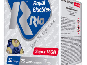 Rio Ammunition RBSSM402 BlueSteel Royal 12Gauge 3.50" 1 3/8oz 2Shot 25 Per Box/10 Case