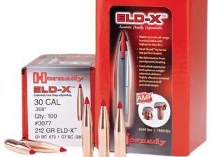 Hornady 2441 ELD-X  6mm .243 90 gr Extremely Low Drag eXpanding 100 Per Box/ 25 Case