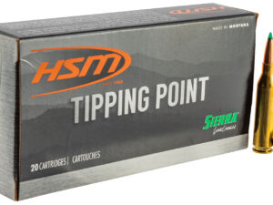 HSM 65CREEDMOOR4N Tipping Point  6.5 Creedmoor 130 gr Sierra GameChanger 20 Per Box/ 25 Case