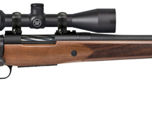 Mossberg 28057 Patriot  22-250 Rem Caliber with 5+1 Capacity, 22" Fluted Barrel, Matte Blued Metal Finish & Walnut Stock Right Hand (Full Size) Includes Vortex Crossfire II 3-9x40mm Scope
