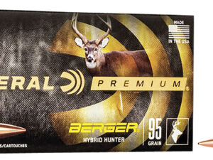 Federal P243BCH1 Premium  243Win 95gr Berger Hybrid Hunter 20 Per Box/10 Case