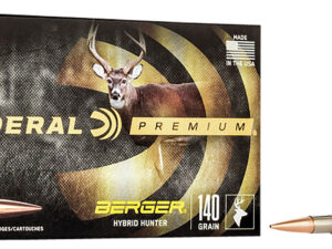 Federal P270BCH1 Premium  270Win 140gr Berger Hybrid Hunter 20 Per Box/10 Case