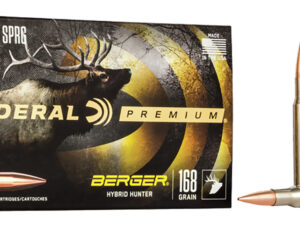 Federal P3006BCH1 Premium  30-06Springfield 168gr Berger Hybrid Hunter 20 Per Box/10 Case