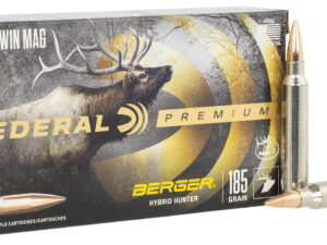 Federal P300WBCH1 Premium  300WinMag 185gr Berger Hybrid Hunter 20 Per Box/10 Case