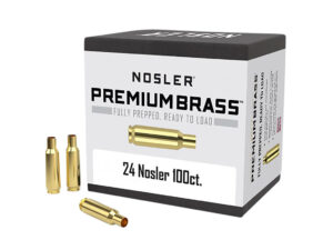 Nosler 10085 Premium Brass Unprimed Cases 24Nosler Rifle Brass 100/Box