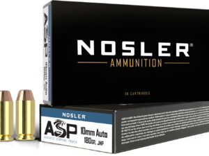 Nosler 51412 Assured Stopping Power Handgun 10mmAuto 180gr Jacketed Hollow Point 50 Per Box/10 Case