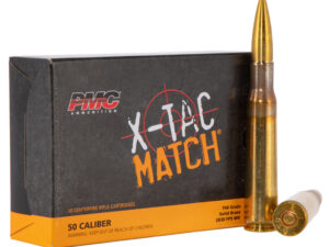 PMC 50XM X-Tac Match  50BMG 740gr Solid Brass 10 Per Box/20 Case