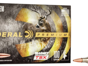 Federal P2506H Premium  25-06Rem 100gr Barnes TSX 20 Per Box/10 Case