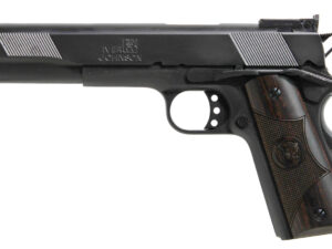 Iver Johnson Arms EAGLEXL10 Eagle XL Full Size Frame 10mm Auto 8+1 6" Steel Barrel, Black Cerakote Serrated Steel Slide, Matte Blued Steel Frame w/Beavertail, Diamondwood Walnut w/Integrated Logo Grip
