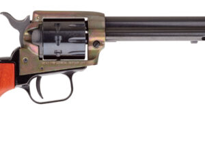 Heritage Mfg RR22999CH6 Rough Rider  22 LR 9 Shot, 6.50" Black Steel Barrel, Simulated Case Hardened Zinc Alloy Frame, Black Cylinder, Cocobolo Grip, Hammer/Thumb Safety, Exposed Hammer