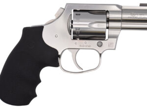 Colt Mfg KCOBRASB2BB King Cobra Carry 357 Mag 6 Shot 2" DAO Brushed Stainless Steel Barrel, Cylinder & Frame, Black Hogue Rubber w/Finger Grooves Grip