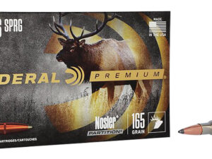 Federal P3006AD Premium  30-06Springfield 165gr Nosler Partition 20 Per Box/10 Case