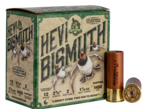 HEVI-Shot HS14702 HEVI-Bismuth  12Gauge 2.75" 1 1/4oz Bismuth 2Shot 25 Per Box/10 Case