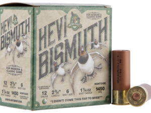 HEVI-Shot HS14706 HEVI-Bismuth  12Gauge 2.75" 1 1/4oz Bismuth 6Shot 25 Per Box/10 Case