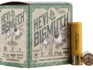 HEVI-Shot HS17002 HEVI-Bismuth  20Gauge 3" 1 1/8oz Bismuth 2Shot 25 Per Box/10 Case