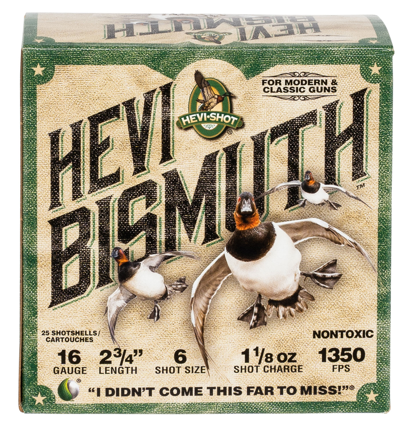 HEVI-Shot HS16706 HEVI-Bismuth 16Gauge 2.75" 1 1/8oz Bismuth 6Shot 25 Per Box/10 Case