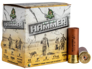 HEVI-Shot HS28002 HEVI-Hammer  12Gauge 3" 1 1/4oz 2Shot 25 Per Box/10 Case