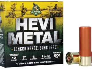 HEVI-Metal HS38006 HEVI-Metal Longer Range 12Gauge 3" 1 1/4oz 6Shot 25 Per Box/10 Case