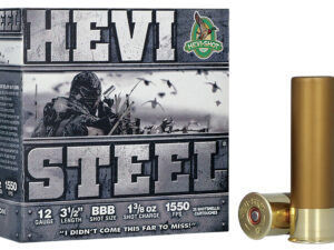 HEVI-Shot HS65888 HEVI-Steel  12Gauge 3.50" 1 3/8oz BBBShot 25 Per Box/10 Case