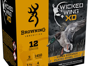 Browning Ammo B193411234 Wicked Wing XD  12Gauge 3" 1 1/4oz 4Shot 25 Per Box/10 Case