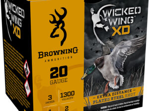 Browning Ammo B193412032 Wicked Wing XD  20Gauge 3" 1oz 2Shot 25 Per Box/10 Case