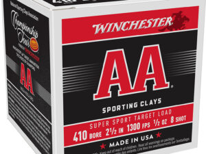 Winchester Ammo AASC418 AA Super Sport Sporting Clay 410Gauge 2.50" 1/2oz 8Shot 25 Per Box/10 Case