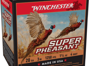 Winchester Ammo X203PH4 Super Pheasant Magnum High Brass 20Gauge 3" 1 1/4oz 4Shot 25 Per Box/10 Case