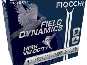 Fiocchi 16HV5 Field Dynamics High Velocity 16Gauge 2.75" 1 1/8oz 5Shot 25 Per Box/10 Case