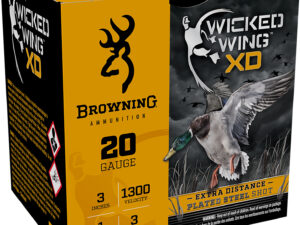 Browning Ammo B193412033 Wicked Wing XD  20Gauge 3" 1oz 3Shot 25 Per Box/10 Case