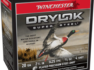 Winchester Ammo XS204 Drylok Super Steel Magnum 20Gauge 2.75" 3/4oz 4Shot 25 Per Box/10 Case
