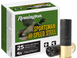 Remington Ammunition 20934 Sportsman Hi-Speed Steel 12Gauge 2.75" 1 1/8oz 2Shot 25 Per Box/10 Case