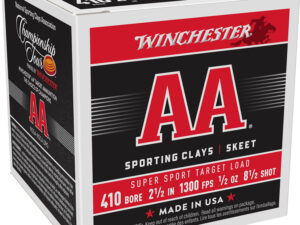Winchester Ammo AASC4185 AA Super Sport Sporting Clay 410Gauge 2.50" 1/2oz 8.5Shot 25 Per Box/10 Case