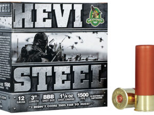 HEVI-Shot HS60888 HEVI-Steel  12Gauge 3" 1 1/4oz BBBShot 25 Per Box/10 Case