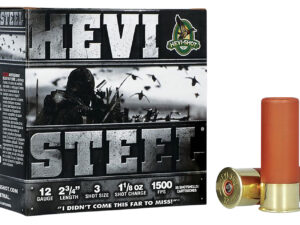 HEVI-Shot HS61223 HEVI-Steel  12Gauge 2.75" 1 1/8oz 3Shot 25 Per Box/10 Case