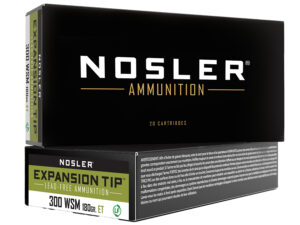 Nosler 40152 E-Tip  300WSM 180gr E Tip Lead Free 20 Per Box/10 Case