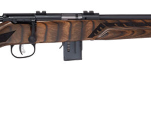 Savage Arms 96637 93R17 Minimalist 17 HMR 10+1 Cap 18" Matte Black Rec/Barrel Natural Brown Laminate Boyd's Minimalist Stock Right Hand (Full Size)