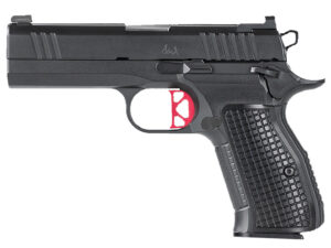 Dan Wesson 92102 DWX Compact Compact Frame 9mm Luger 15+1 4" Match Grade Barrel, Black Serrated Steel Slide, Steel Frame w/Beavertail, Aluminum Grip, Ambidextrous