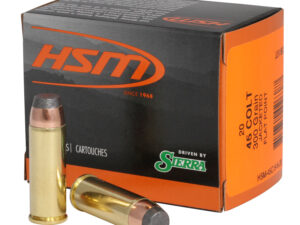 HSM 45C9N20 Pro Pistol  45 Colt 300 gr Jacketed Soft Point 20 Per Box/ 20 Case