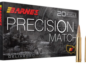 Barnes Bullets 30819 Precision Match  6.5PRC 145gr Open Tip Match Boat Tail 20 Per Box/10 Case