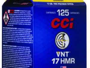 CCI 923CC VNT Rimfire 17HMR 17gr Varmint Tipped 125 Per Box/10 Case