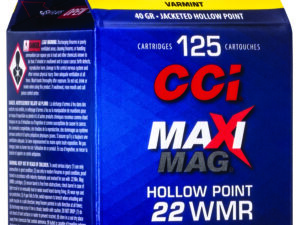 CCI 920CC Maxi-Mag Rimfire 22WMR 40gr Jacketed Hollow Point 125 Per Box/10 Case
