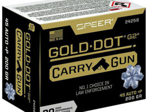 Speer 24258 Gold Dot Carry Gun 45ACP+P 200gr Hollow Point 20 Per Box/10 Case