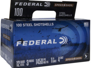 Federal WF1421004 Speed-Shok  12Gauge 3" 1 1/4oz 4Shot 100 Per Box/2 Case