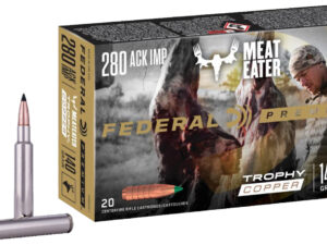 Federal P280A1TC1 Premium  280Ackley Improved 140gr Trophy Copper 20 Per Box/10 Case