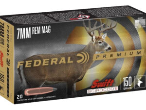 Federal P7RSS1 Premium  7mmRemMag 150gr Swift Scirocco II 20 Per Box/10 Case