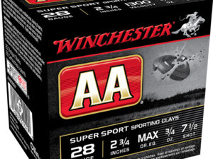 Winchester Ammo AASC287VP AA Sporting Clay 28Gauge 2.75" 3/4oz 7.5Shot 100 Per Box/5 Case