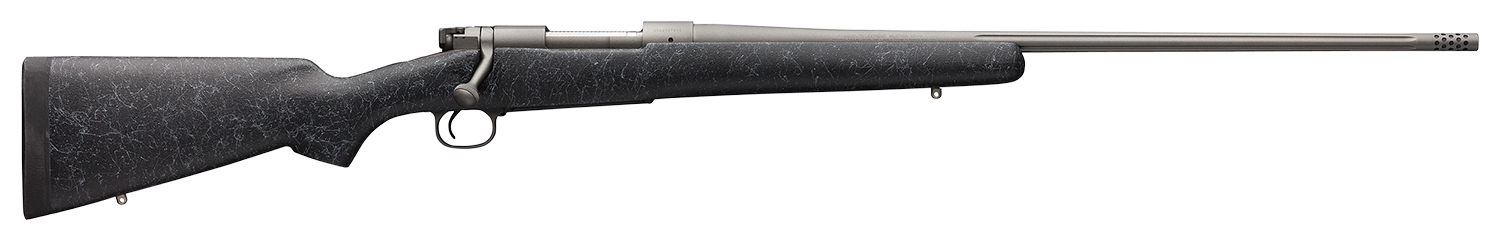 Winchester Guns 535238289 Model 70 Extreme 6.5 Creedmoor 4+1 Cap 22" Tungsten Gray Cerakote Rec/Barrel Textured Charcoal Gray Fixed Bell & Carlson Stock Right Hand with MOA Trigger System (Full Size)