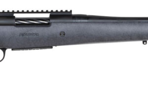 Mossberg 28101 Patriot Long Range Hunter 308 Win Caliber with 5+1 Capacity, 22" Barrel, Threaded/Fluted Matte Blued Metal Finish & Sniper Gray Fixed Monte Carlo Stock Right Hand (Full Size)