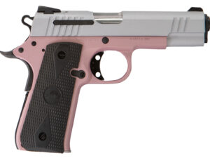 Citadel CIT380ROSE M1911 Baby Compact Frame 380 ACP 7+1, 3.75" Stainless Steel Barrel, Silver Serrated Steel Slide, Rose Cerakote Aluminum Frame w/Beavertail, Ambidextrous